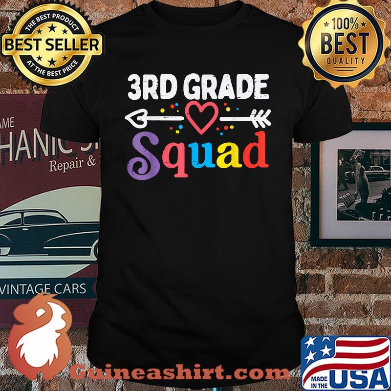 3rd Grade Squad Third First Day Of School T-Shirt