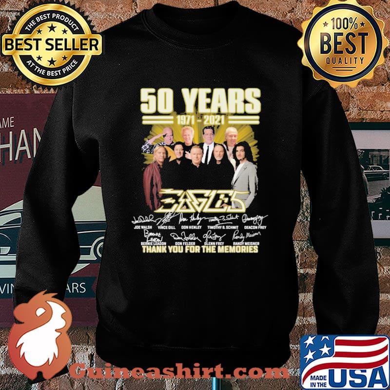 50 Years 1971 2021 Eages Thank You For The Memories Shirt Sweater