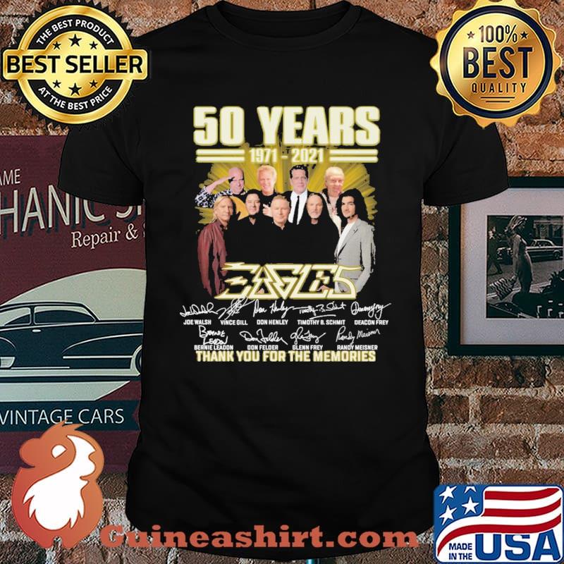50 Years 1971 2021 Eages Thank You For The Memories Shirt