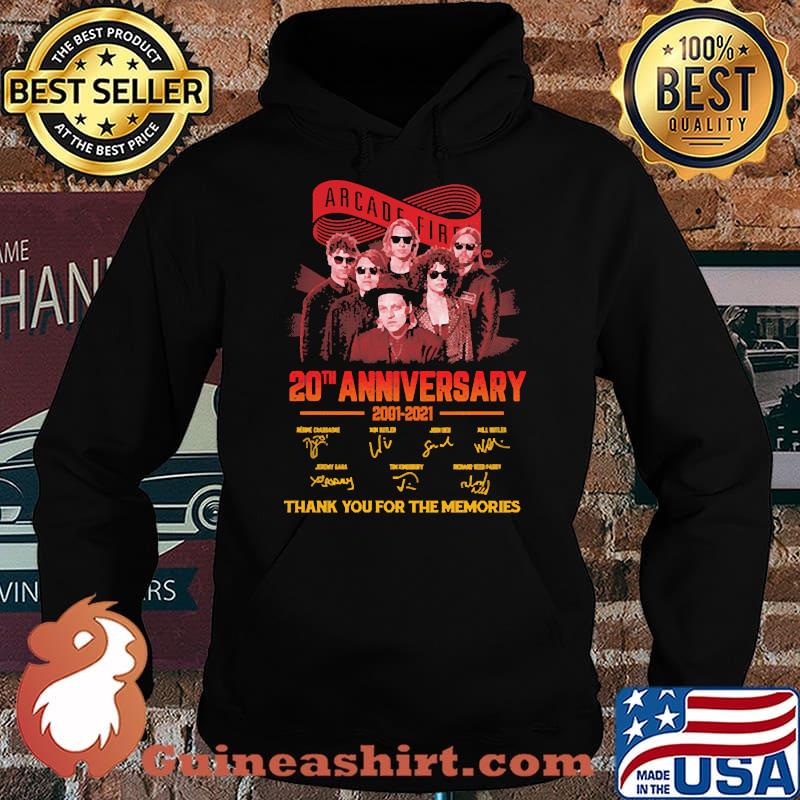 Arcade fire 20th anniversary 2001 2021 thank you for the memories signatures s Hoodie