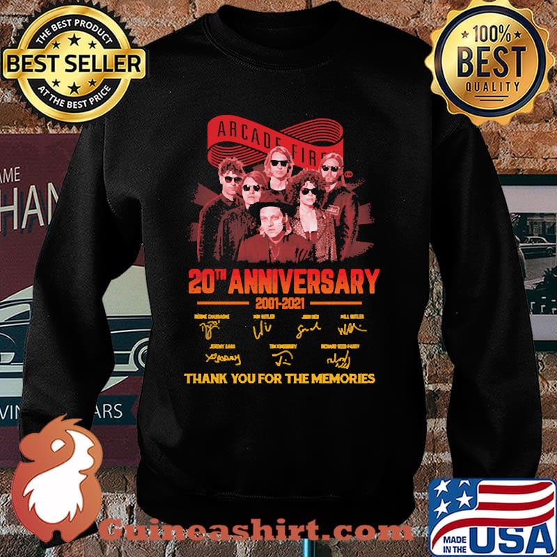 Arcade fire 20th anniversary 2001 2021 thank you for the memories signatures s Sweater