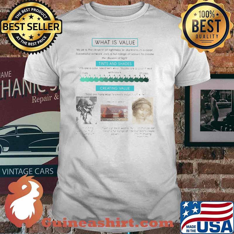 artist art teacher what is value shirt