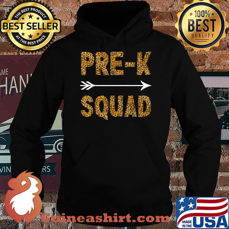 Back To School Hello Pre-K Team Squad Leopard T-Shirt Hoodie