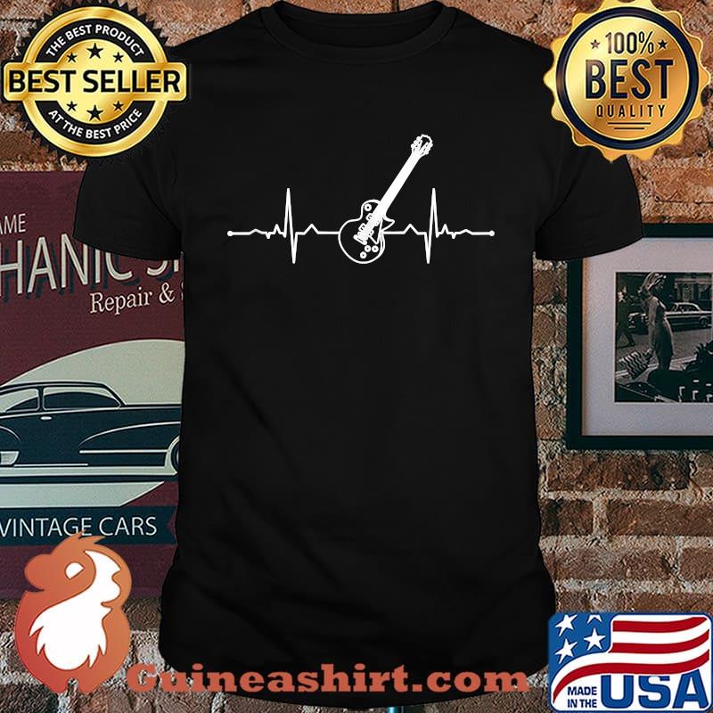 Bass Player Shirt Bass Guitar Player Heartbeat T-Shirt