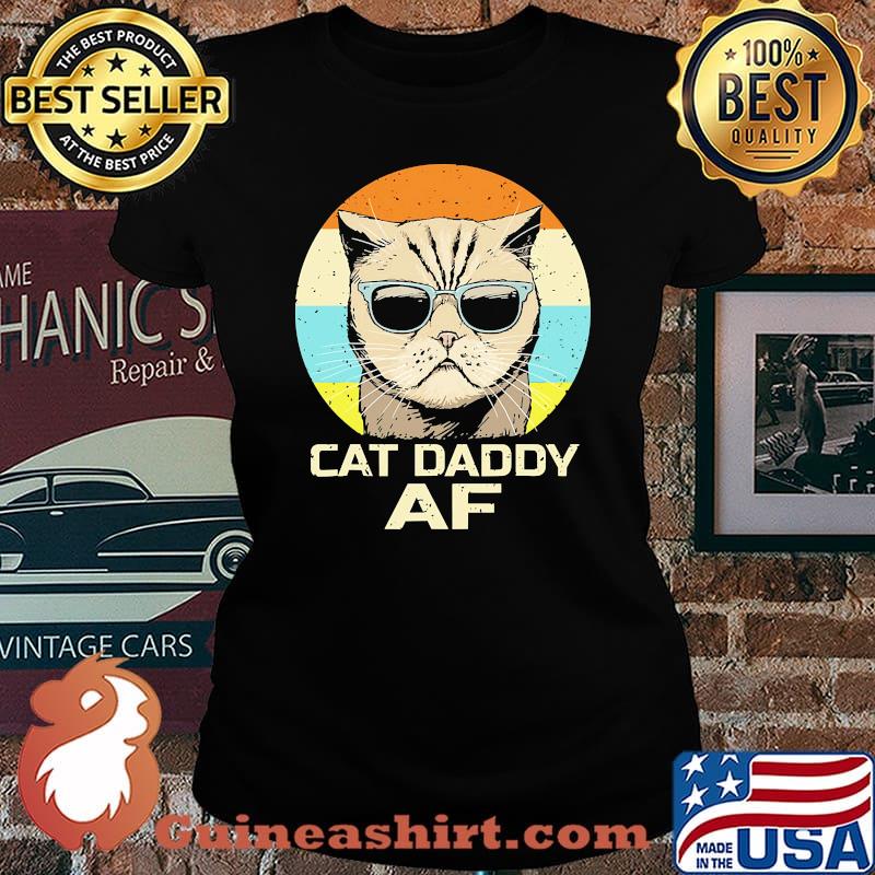 Cat daddy af cat vintage Laides tee