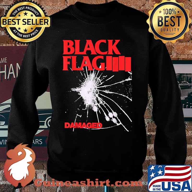 Damaged Black Rock Band Love Music Vaporware Flag American T-Shirt Sweater