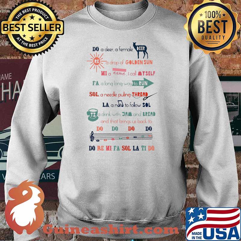 Do a deer a female golden sun do re mi fa sol la ti do music Sweater