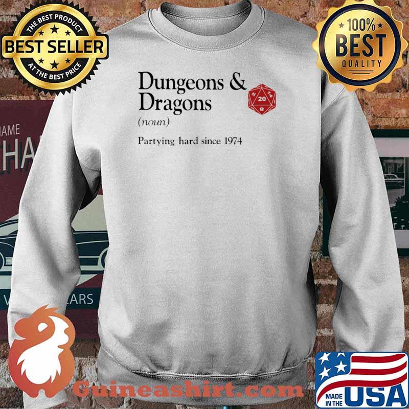 Dungeons And Dragons Parting Hard Since 1974 Dice Shirt Sweater