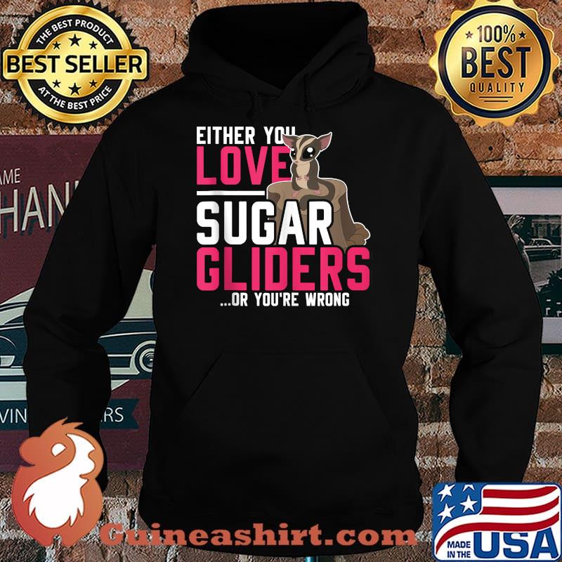 Either You Love Sugar Gliders Or Youre Wrong Sugar Glider T-Shirt Hoodie