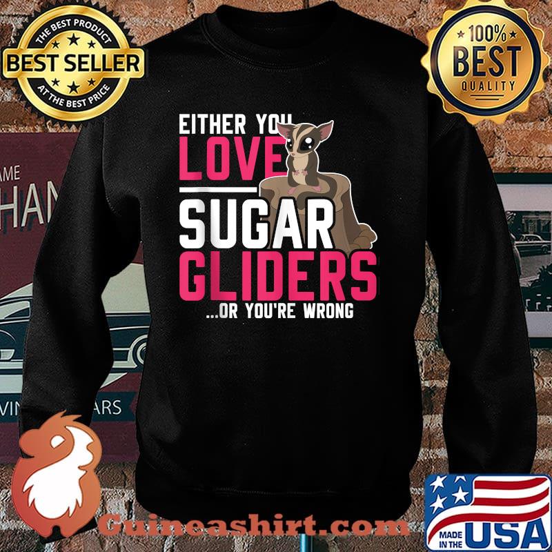 Either You Love Sugar Gliders Or Youre Wrong Sugar Glider T-Shirt Sweater