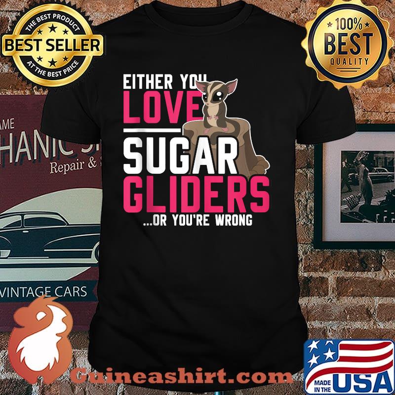 Either You Love Sugar Gliders Or Youre Wrong Sugar Glider T-Shirt