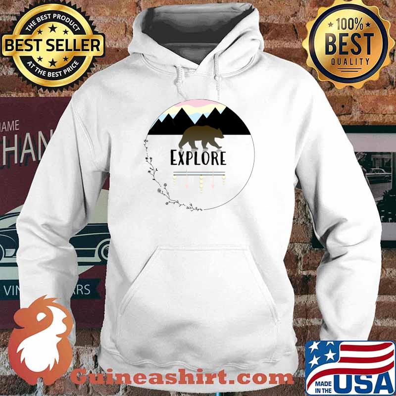 Explore Outdoors Bear T-Shirt Hoodie