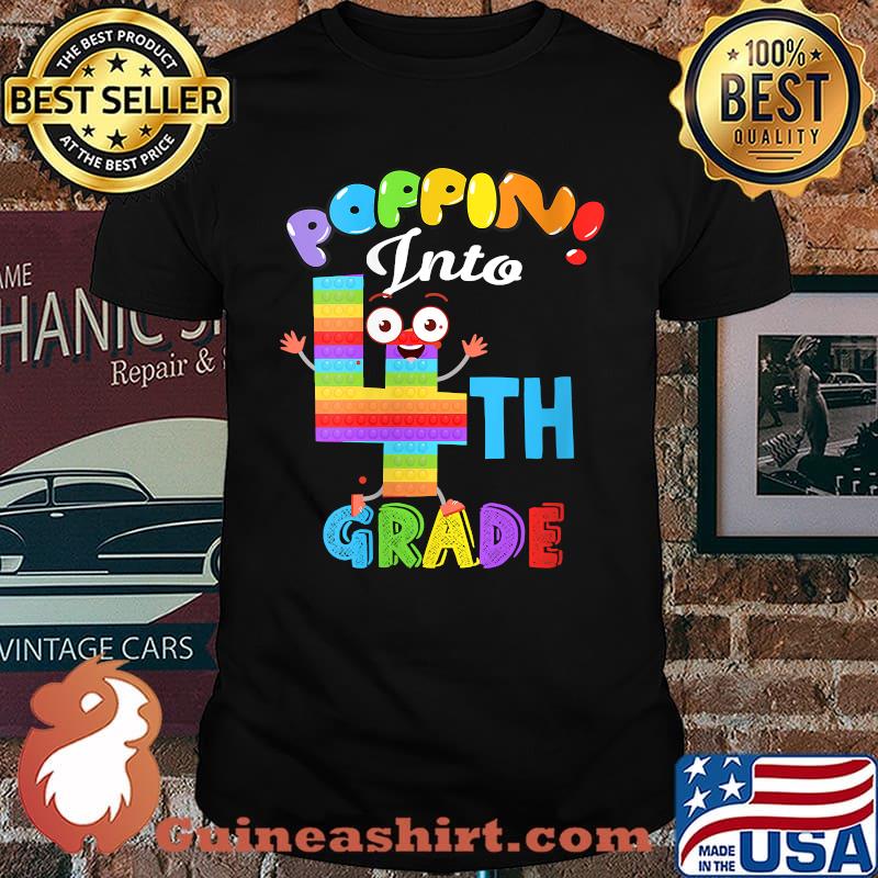 Fidget Toy Poppin into 4th Grade T-Shirt