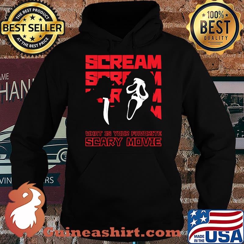 Ghost Face Novelty Halloween What Is Your Favorite Scary Movie T-Shirt Hoodie
