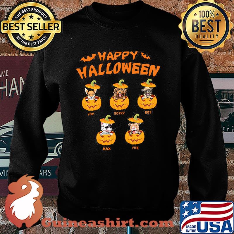 Happy halloween joy boppy rot max fun dogs pumpkin Sweater