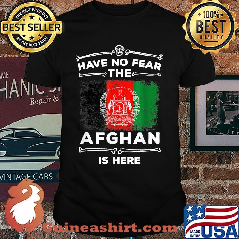 Have No Fear The Afghan Is Here Halloween Afghanistan Flag T-Shirt