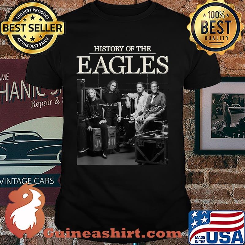 History Of Vintage EAGLES Hotels Art Californias Band Music T-Shirt