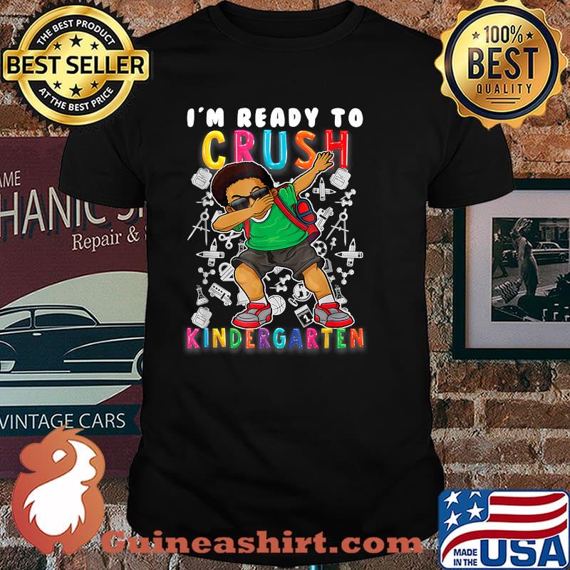 I'm Ready To Crush Kindergarten Dabbing Afro Boys T-Shirt