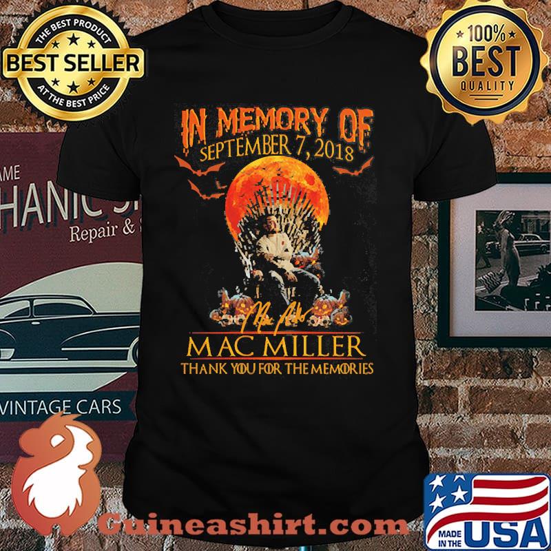 In memory of september mac miller thank you for the memories blood moon halloween shirt