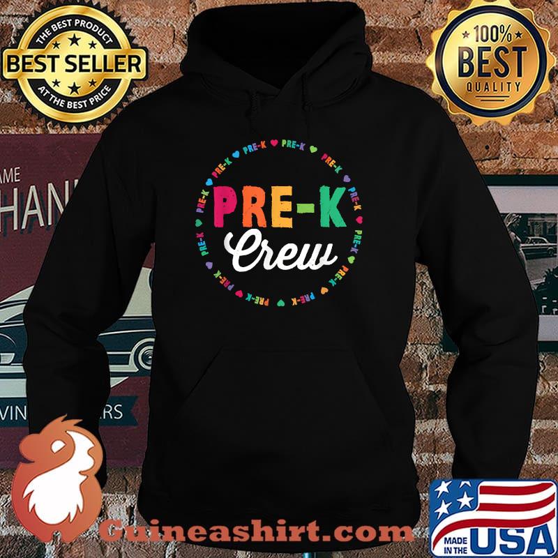 Kinder Crew Funny Pre-K Teacher 1st Day of School T-Shirt Hoodie