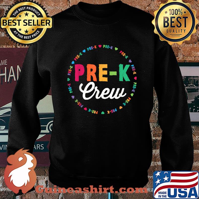 Kinder Crew Funny Pre-K Teacher 1st Day of School T-Shirt Sweater