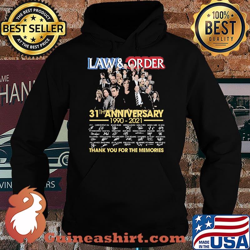 Law and order 31th anniversary 1990 2021 thank you for the memories signatures s Hoodie