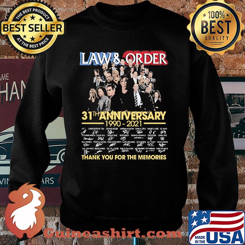 Law and order 31th anniversary 1990 2021 thank you for the memories signatures s Sweater