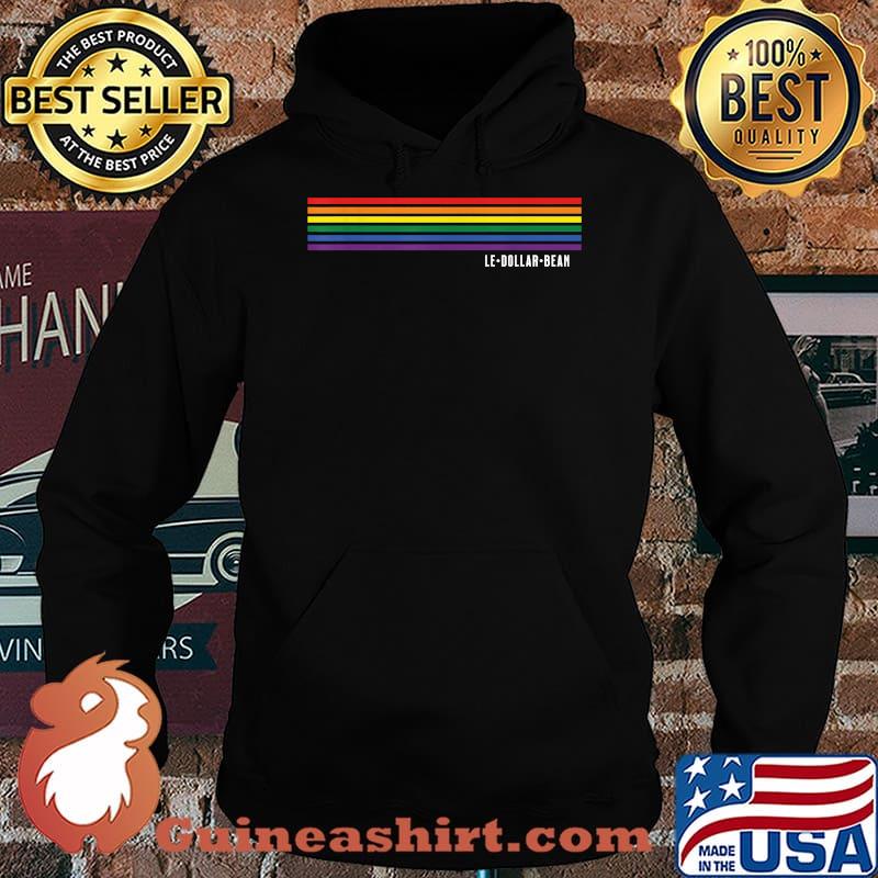 Le Dollar Bean Le$Bean Lesbian Color Flag Retro Rainbow Gay T-Shirt Hoodie