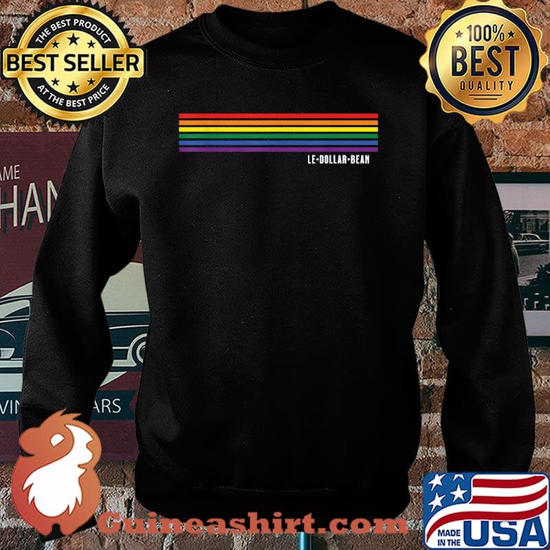 Le Dollar Bean Le$Bean Lesbian Color Flag Retro Rainbow Gay T-Shirt Sweater