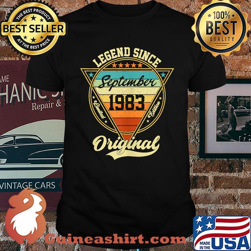 Legend Since September 1983 38th Birthday Vintage T-Shirt