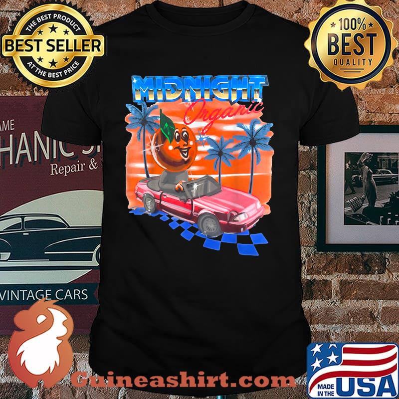 Mid Night Organic Car Retro T-shirt