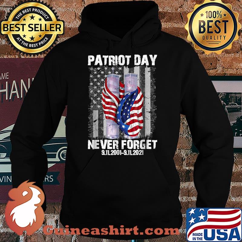 Never Forget 911 20th Anniversary American Flag Vintage T-Shirt Hoodie