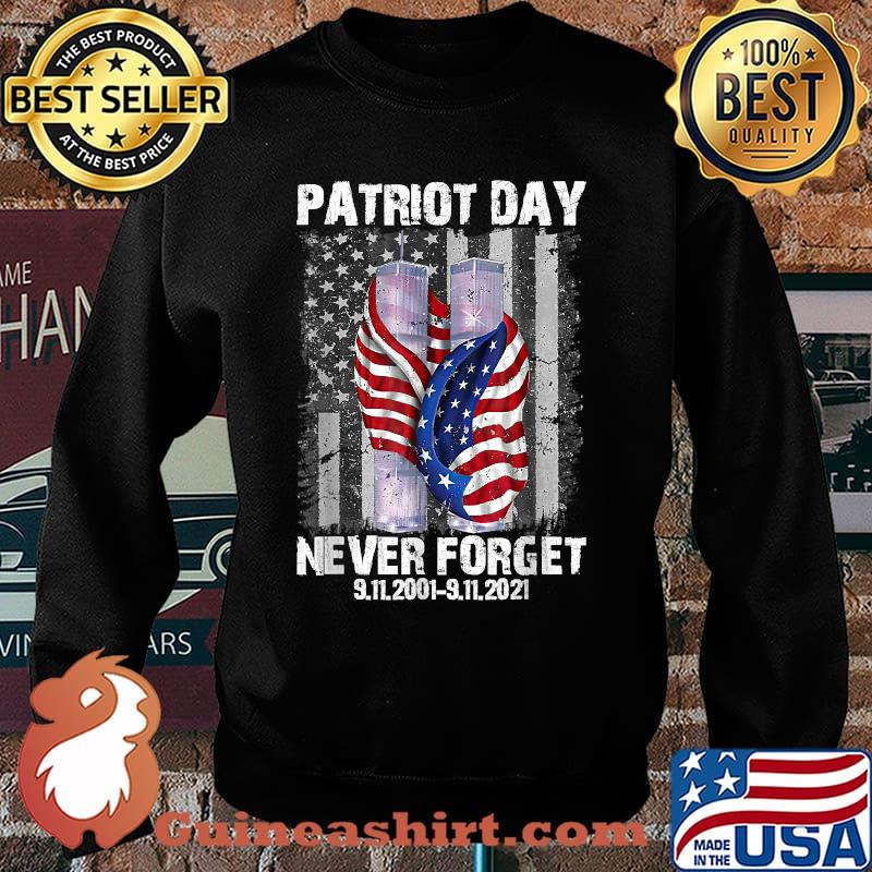 Never Forget 911 20th Anniversary American Flag Vintage T-Shirt Sweater