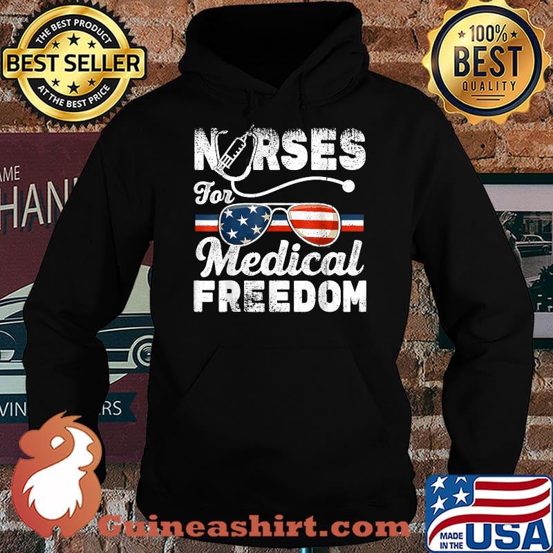 Nurses For Medical Freedom Stop The Mandate American Flag T-Shirt Hoodie
