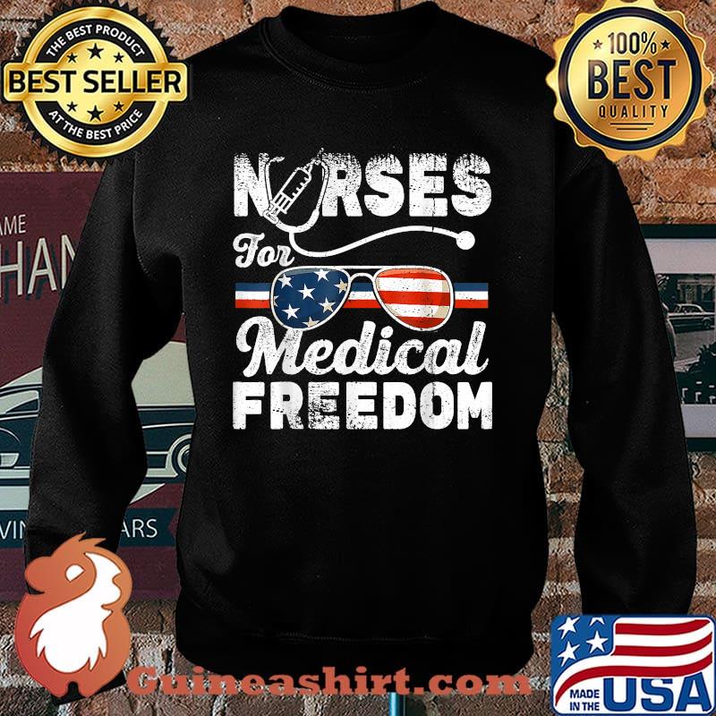 Nurses For Medical Freedom Stop The Mandate American Flag T-Shirt Sweater