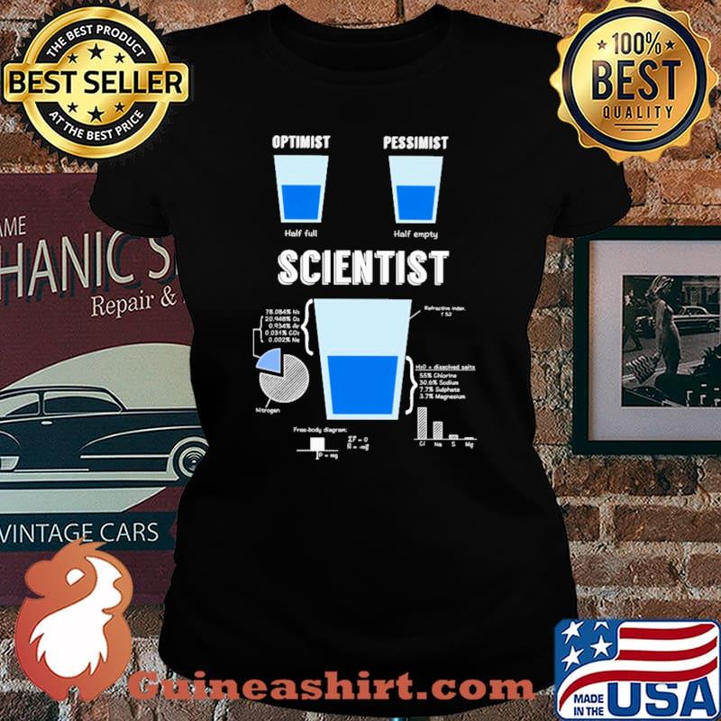 Optimist Pessimist Scientist Shirt Laides tee
