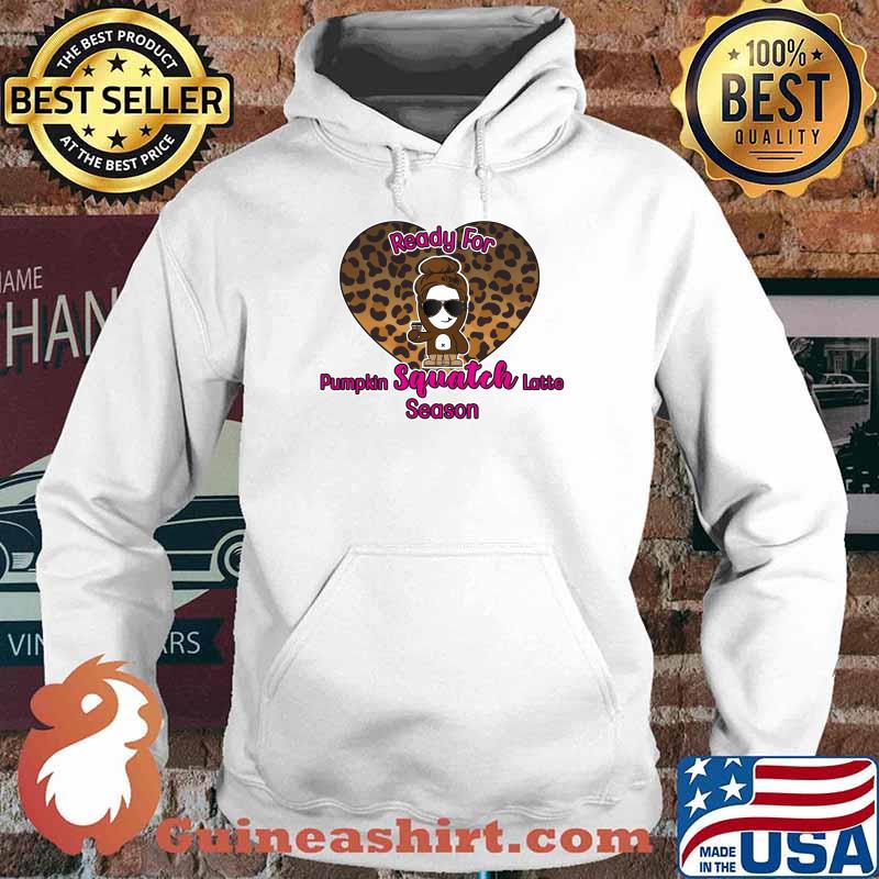 Pumpkin Squatch Latte PSL Season Leopard Heart Love T-s Hoodie