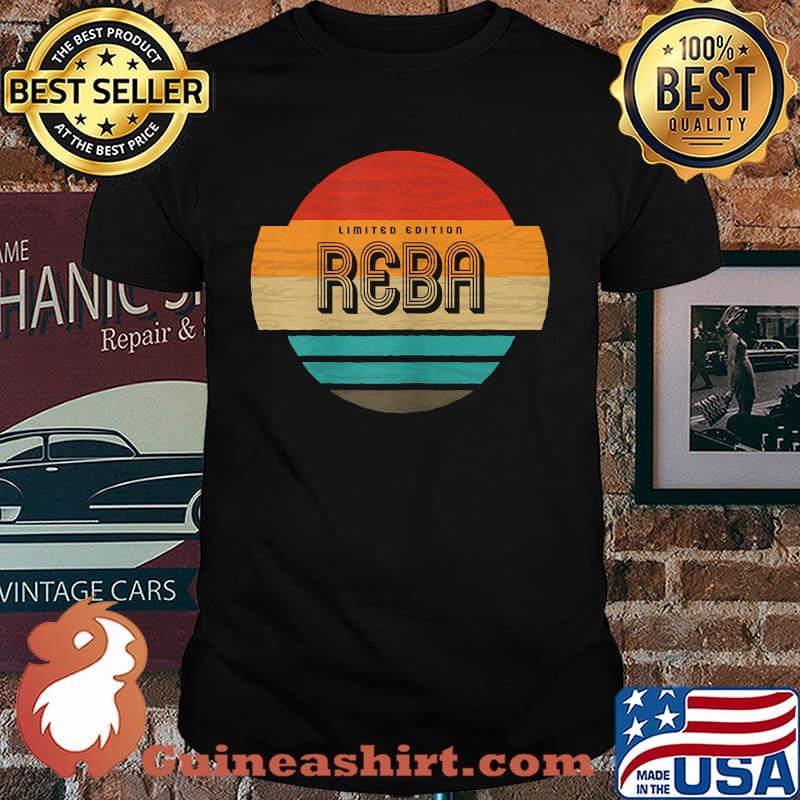 Reba Name Retro Vintage Sunset Limited Edition T-Shirt