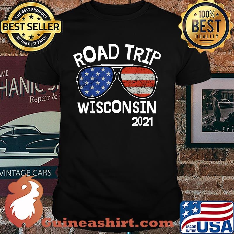Road Trip Wisconsin 2021 Vacation Family Friends Matching T-Shirt