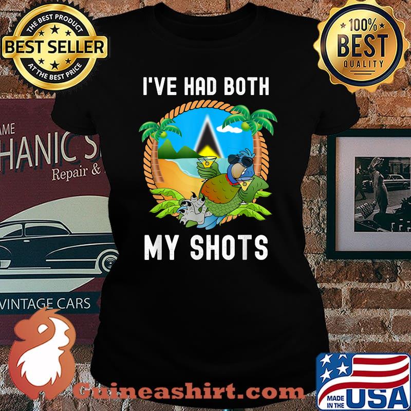 Saint Lucian I've had both my shots T-Shirt Laides tee