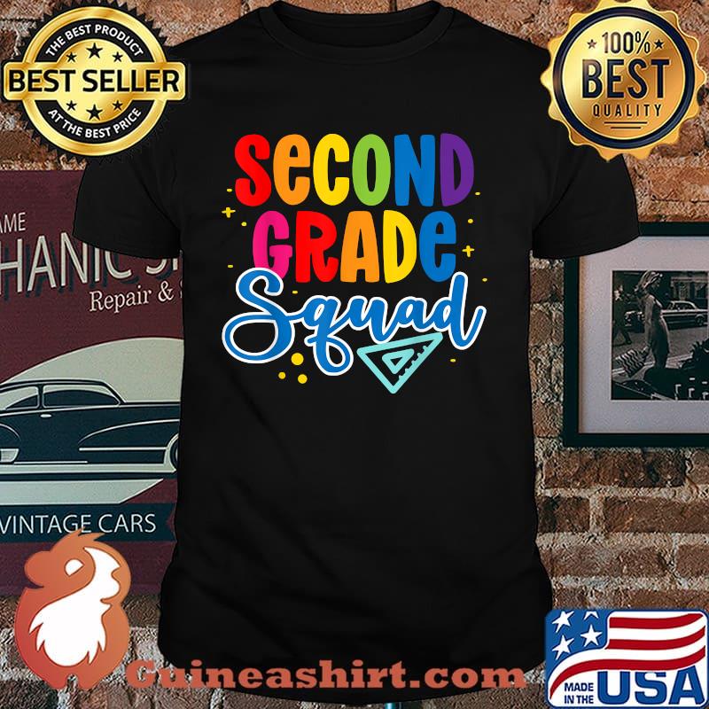 Second Grade Squad Back To School 2nd Grade Teacher T-Shirt