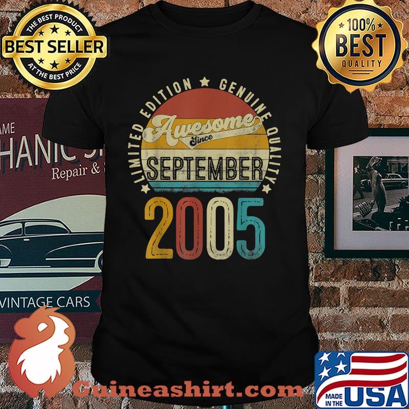 September 2005 Limited Edition Genuine Quality Vintage T-Shirt