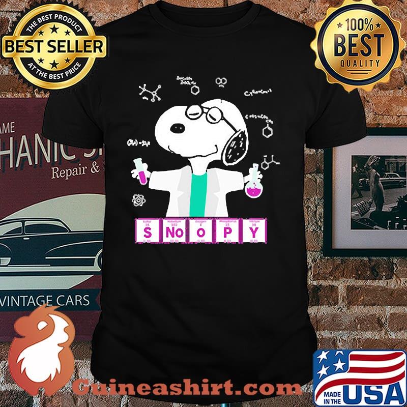 Snoopy dog chemistry shirt