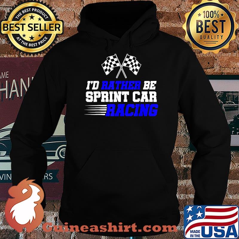 Sprint Car Racing Race Track Racer FLag T-Shirt Hoodie
