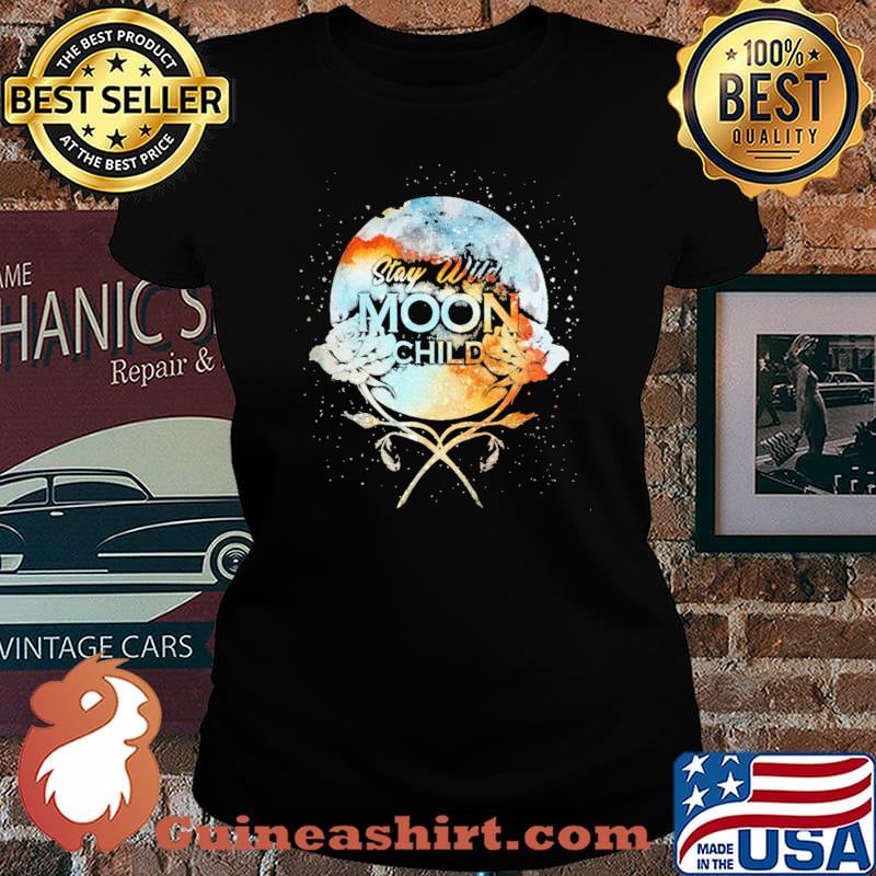 Stay Wild Moon Child Flower Shirt Laides tee