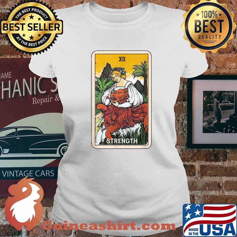 Strength Tarot Card Strong Woman Mystical Empowered T-Shirt Ladies tee