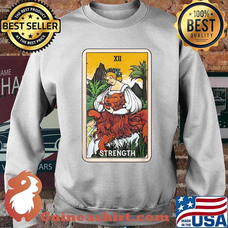 Strength Tarot Card Strong Woman Mystical Empowered T-Shirt Sweater