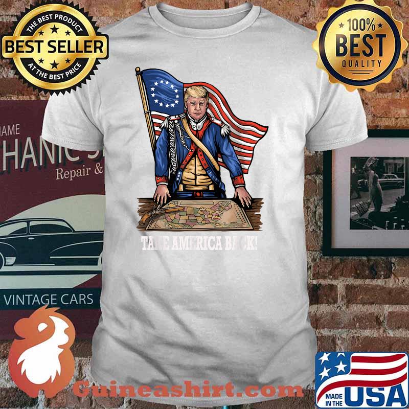 Take America Back Trump 2024 Election Biden Usa FLag T-Shirt