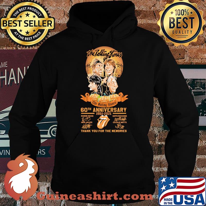 The rolling stones 60th anniversary 1961 2021 thank you for the memories signature s Hoodie