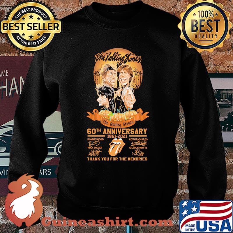 The rolling stones 60th anniversary 1961 2021 thank you for the memories signature s Sweater